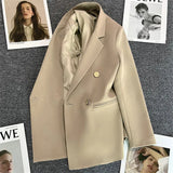 Toloer Fried Street Small Suit Jacket Female 2024 Spring And Autumn New Korean Version Web Celebrity Temperament Small Casual Suit-Outfit