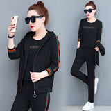 style 2020 New Women Clothing 3 Piece Set Plus Size Oversized Autumn Suit Hoodies Lounge Wear Female Top And