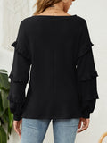 Ruffled V-Neck