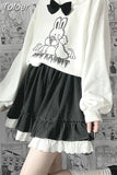 Kawaii Mini Skirts Women Lolita Lace Ruffle Patchwork High Waist Short Skirt Summer Harajuku Japanese Style Soft