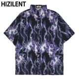 Women's shirt Gothic Women's blouse Y2k Top Shirts Vintage Loose Clothes blusas mujer de moda 2023 New tops Lightning