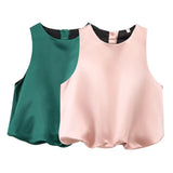 Women's Women's Cotton T-Shirted And Coated High-Waist Broad Leg Trousers Casual