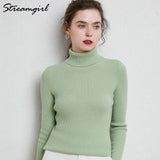 Women's Turtleneck Sweater Pullover Women Autumn Winter Pull Femme 2021 Winter Clothes Women Basic Warm Vintage Sweater