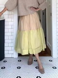 Women's Clothing Splicing Cake Skirt Long Half-Body