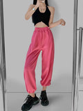 Sweatpants Joggers Women Wide Leg Autumn Baggy Pants For Women High Waist Dark Gray Oversize Pants Women's Sweatpants