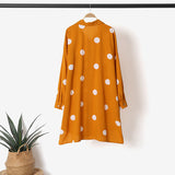 ZANZEA Autumn Women Full Sleeved Blouse Buttons Down Baggy Shirt Loose Polka Dots printed Casual Fashion Retro Elegant
