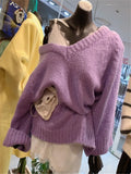 Maxi Female Sweater Women Winter Pullover Knitting Overszie Long Sleeve Girls Tops Loose Sweaters Knitted Outerwear Thick
