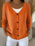 3D Printed Ladies Autumn And Winter Fashion Casual Sweater V Collar Long-Sleeved
