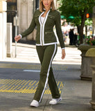 New Long-Sleeved Casual Color Set Women's