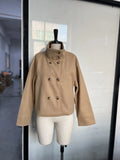 Spring And Autumn New Temperament Trend Collar Buckle Jacket Short