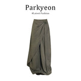 Hanging Suit Women's Early Autumn New Retro Design Feeling Loose Broad Leg