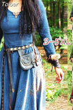 Dress Women Long Sleeve Maxi Robe Vintage Fairy Elven Dress Renaissance Celtic Viking Gothic Clothing Fantasy Ball