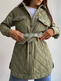 Blue Parkas Winter Jackets Women 2022 Oversized Coats Female Green Down Cotton Winter Coat For Women Long Jacket Red
