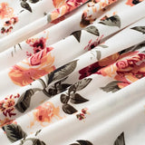 Floral Patch Black Keyhole Long Sleeve Office