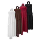 Women's Dress 2025 New Fashion Tie With Neck Tectorge Mesh Wiggle