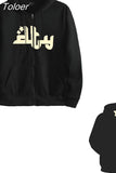Star Letter Print Hoodie Women Zip Up Long Sleeve Loose Jackets Harajuku Casual Gothic Y2K Grunge Men Hooded