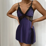 Women's Sexy Sling Lace Low-Collar Pyjamas Bursts Direct
