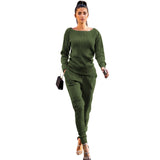 Toloer New Women's Wear Autumn And Winter Urban Leisure Two-Piece Set-Outfit