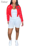 B PU Faux Leather Crop Bomber Coat Ladies Stand Collar Full Sleeve Baseball Jackets Streetwear Button Down Slim Fit