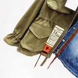 2023 Spring Autumn High Quality Lapel Long Sleeve Fake Two Piece Denim Patchwork Vintage Coat Women Jacket