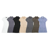 New Wide-Folding Collar Short Fashion Dress