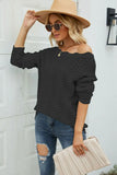 Boat Neck Openwork Tunic