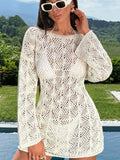Beach Shirts Knitted Long-Sleeved Bikini