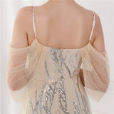 Sequin Strap Mermaid Long Evening