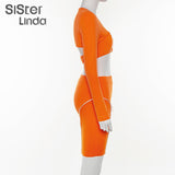 Sisterlinda Reflective Stripes Buckle Strap Sexy Crop Top Women Shorts Tracksuit Set Women Summer Fashion Club Streetwear