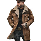 Autumn And Winter Men's Coat Velvet Jacket Multi-Pocket Zipper