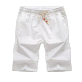 Men New Polyester Shorts For Men Summer Solid Breathable Elastic Waist Casual Male Short 7