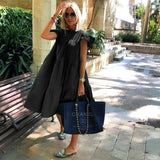 O Neck Casual Women Dress Lantern Short Sleeve Solid Pink Mini Dress Ladies Elegant A Line Summer