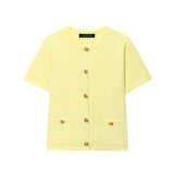 Homemade New Women's Oceaned Smozy Short-Sleeved Knitted Coat