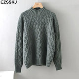 Autumn Winter basic oversize thick Sweater pullovers Women 2021 LOOSE needle twist sweater pullovers female Long