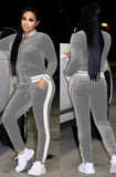 Striped Velour
