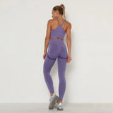 Sets Skinny Tracksuit Breathable Bra Long Sleeve Top Seamless Outfits High Waist Push Up Leggings Gym Clothes Sport
