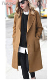 Autumn Winter Coats 2023 European Style Women Long Coats Single-breasted Hairy Female Long Jacket Coat Women