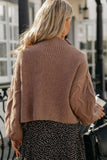 Dropped Shoulder Mock Neck