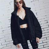 Autumn Winter Faux Fur Coat Women 2020 Casual Warm Soft Zipper Fur Jacket Plush Overcoat Pocket Plus Size Teddy Coat Female