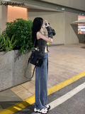 Ropa Mujer Sexy Sling Tops Female Summer Fashion Tunic Tanks Lace Up Backless Y2k Top Korean Harajuku Camis Women