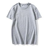 Summer New Men Solid T-Shirt Tops Fashion Brand Men O-Neck Short Sleeve Tee Shirt Slim Base Casual T Shirts