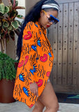 Print Turndown Collar Africa