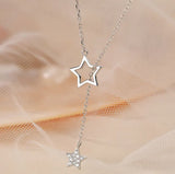 Aesthetic Star Necklace-Outfit