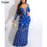 Clothing Vestidos Turtleneck Dress Autumn 2023 New Year Activity Dresses V-neck Sequin Long Skirt Night Female Slim