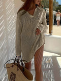 Hair Woven With Sunscreen Knitted Summer Sweater Thin Loose Sweater