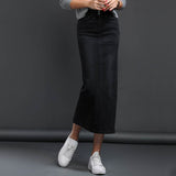 Women Denim Skirt Long Saia Jeans Women's Skirt Denim Skirts For Women Summer Vintage Black Long Skirts Female
