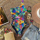Piece Swimsuit 2021 Sexy Swimwear Women Swimsuit Push Up Bathing Suits Beachwear Lace Up Monokini