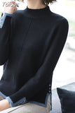 Sweaters Women Casual O-neck Solid Harajuku Basic Long Sleeve Pullovers Elegant High Street Sweater Tops Clothes