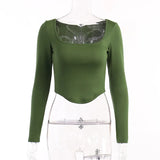 Knitted With A Short Long-Sleeved Top 2025 Summer New Women's Casual Bottoming