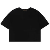tshirts goth Harajuku tops Butterfly lightning print Loose Short Sleeve kawaii anime t shirt 2023 NEW plus size